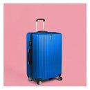 24 Inch Luggage Suitcase Code Lock Hard Shell Travel Trolley Blue