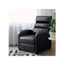 Luxury Recliner Chair Lounge Armchair Sofa Leather Cover Brown