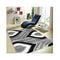 Luxury Shaggy Grey Hallway Runner Rug