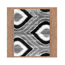 Luxury Shaggy Grey Hallway Runner Rug