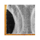 Luxury Shaggy Grey Hallway Runner Rug