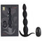 Maia Mason - Black 23.6 cm USB Rechargeable Anal Beads with Wireless Remote