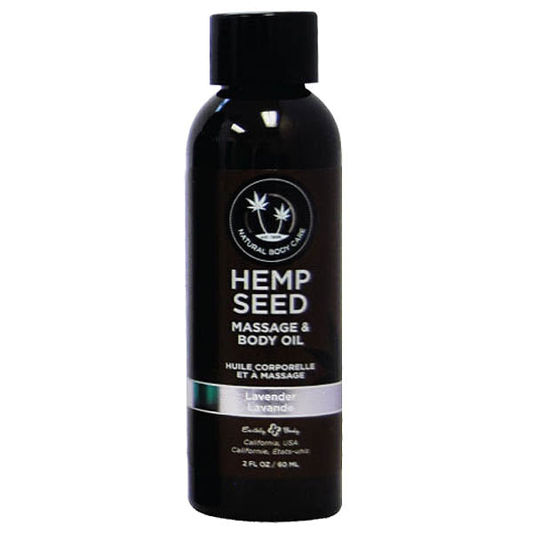 59 Ml Bottle Hemp Seed Massage And Body Oil Lavender Scented