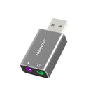 Mbeat Elite Usb To Audio And Microphone Adapter Space Grey