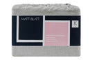 Matt Blatt Gabriel French Linen Chambray Quilt Cover Set (Queen, Grey)