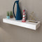 MDF Floating Wall Display Shelf With 1 Drawer - White