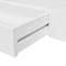 MDF Floating Wall Display Shelf With 1 Drawer - White