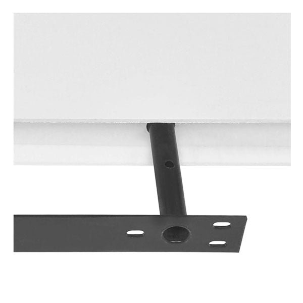 MDF Floating Wall Display Shelves Book Storage (2 Pcs) - White