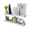 MDF Floating Wall Display Shelves Book Storage (2 Pcs) - White