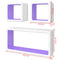 MDF Floating Wall Shelf Cubes Display Storage (3 Pcs)