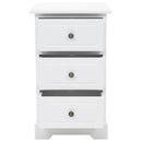 MDF and Pinewood Bedside Cabinet 35x32x59cm