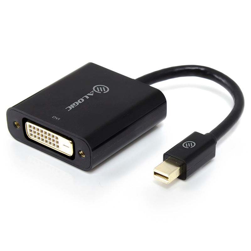 ALOGIC Elements 20cm Mini DisplayPort to DVI Adapter - Male to Female - Black