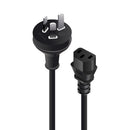 Alogic 1M Aus 3 Pin Wall Round Earth To C13 Male To Female