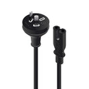 Alogic 5M Aus 2 Pin Mains Plug To Iec C7 Male To Female