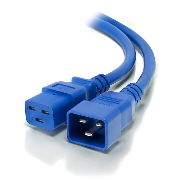 Alogic 50Cm Iec C19 To Iec C20 Power Extension Cable M To F Cable Blue