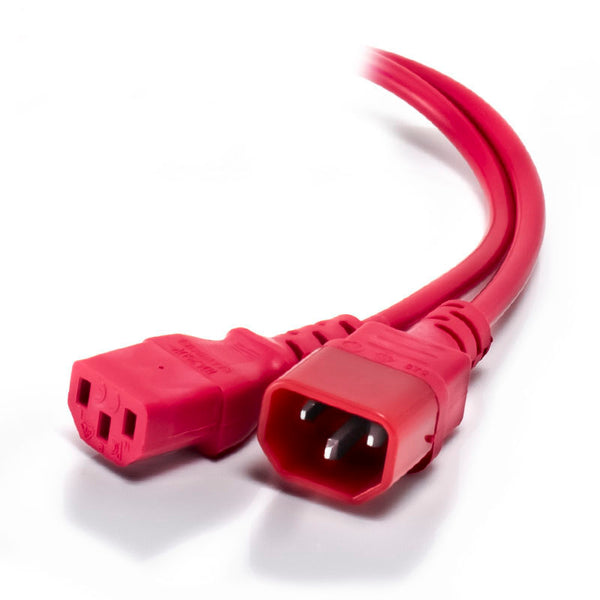 Alogic 5M Iec C13 To Iec C14 Computer Power Extension Cord Red