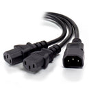 Alogic 2M Y Splitter Power Cable Iec C14 M 2 Iec C13 F