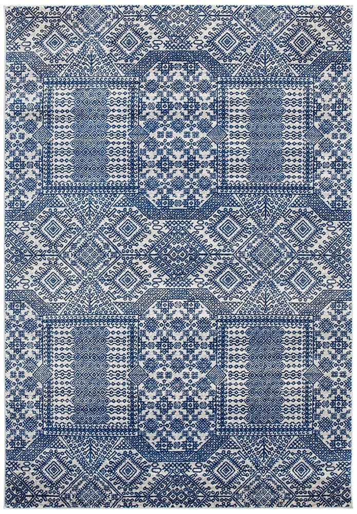 Mirage Zelda Grey Navy Rug