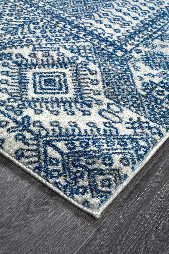 Mirage Zelda Grey Navy Rug