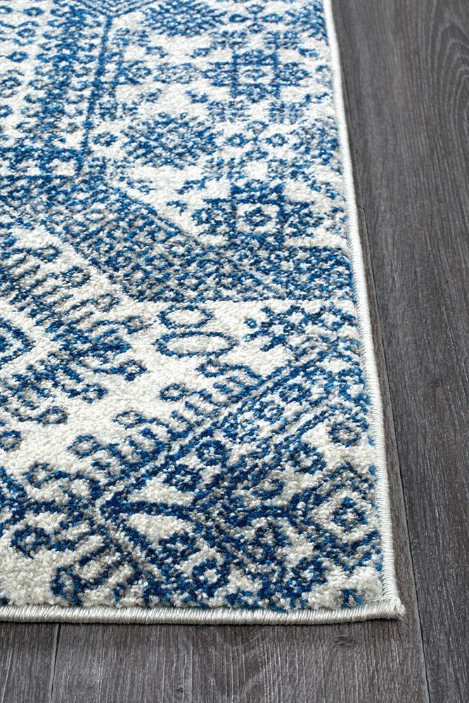 Mirage Zelda Grey Navy Rug
