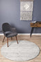 Mirage Gwyneth Stunning Transitional Silver Round Rug