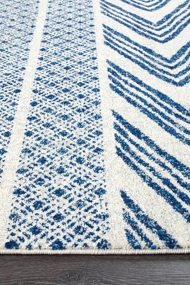 Mirage Adani Modern Tribal Design Navy Rug