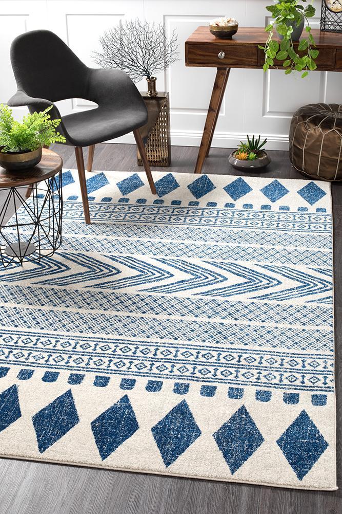 Mirage Adani Modern Tribal Design Navy Rug