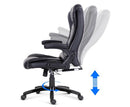 8 Point Massage Executive PU Leather Office Chair Black