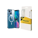 Phonix Apple Iphone 14 Max Clear Rock Hard Case With Magsafe Non Slip