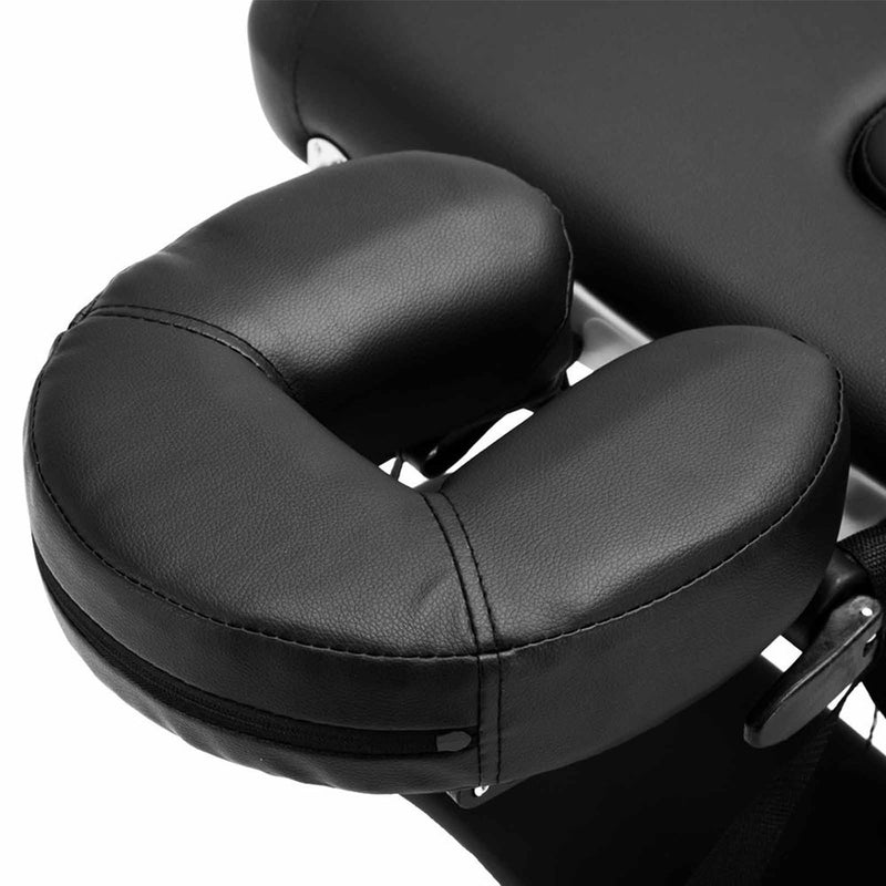 75cm Professional Aluminum Portable Massage Table - Black