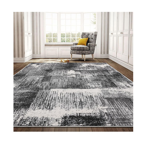 Machine Knotted Aspen Grey Hallway Runner Rug