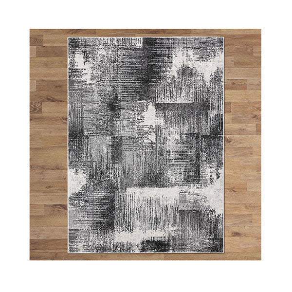 Machine Knotted Aspen Grey Hallway Runner Rug