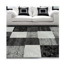 Machine Knotted Boston Black Hallway Runner Rug