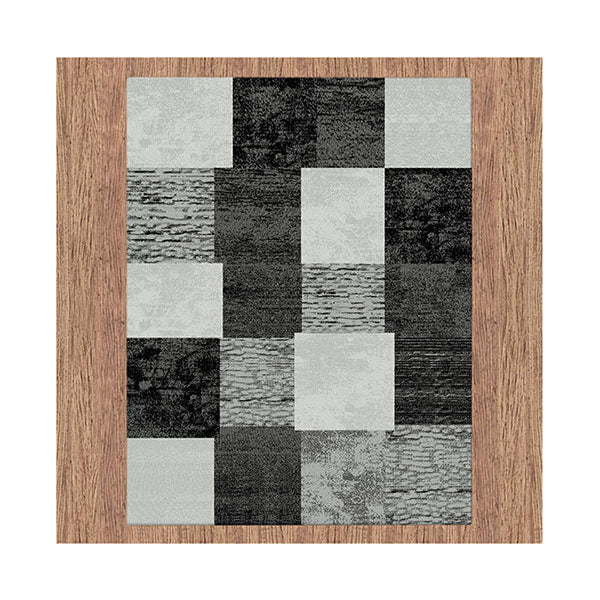 Machine Knotted Boston Black Hallway Runner Rug