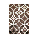 Machine Knotted Luxury Shaggy Brown Rug