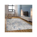 Machine Knotted Maxim Blue Hallway Runner Rug