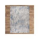 Machine Knotted Maxim Blue Hallway Runner Rug