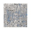 Machine Knotted Maxim Blue Hallway Runner Rug