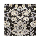 Machine Knotted Ruby Black Rug