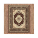 Machine Knotted Ruby Brown Rug