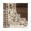 Machine Knotted Ruby Brown Rug