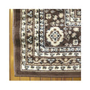 Machine Knotted Ruby Brown Rug