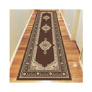 Machine Knotted Ruby Brown Rug