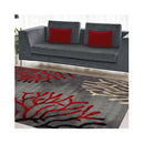 Machine Knotted Ruby Grey Rug
