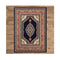 Machine Knotted Ruby Navy Rug
