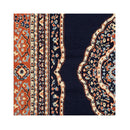 Machine Knotted Ruby Navy Rug