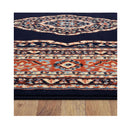 Machine Knotted Ruby Navy Rug