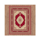 Machine Knotted Ruby Red Hallway Runner Rug