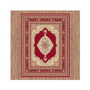 Machine Knotted Ruby Red Rug