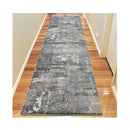 Machine Knotted Urban Grey Hallway Runner Rug